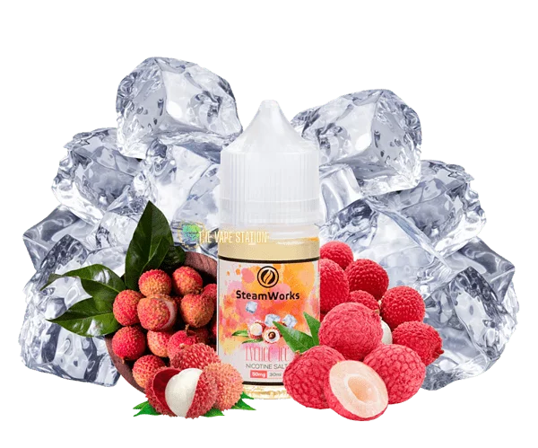 SteamWorks-Lychee-Ice-Salt-30ml-(Vải-lạnh)