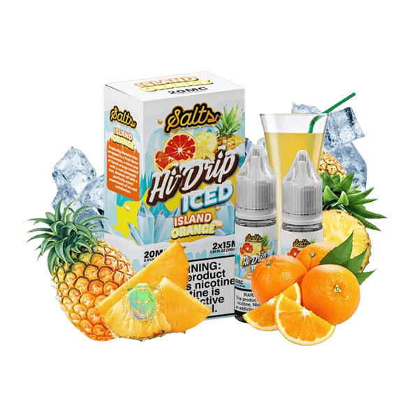 Hi Drip Island Orange Salt Nic 30ML- Hương Vị Cam Dứa Mát Lạnh