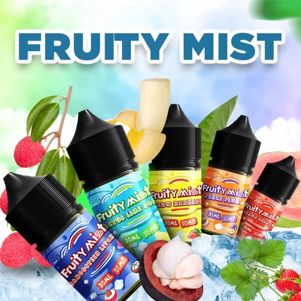 Tinh Dầu Fruity Mist Saltnic- Peach Tea- Trà Đào 30ml/35mg