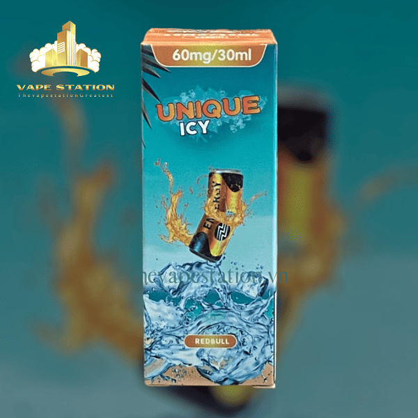 Tinh Dầu Salt Nicotine UNIQUE ICY – RedBull - Nước Tăng Lực Lạnh