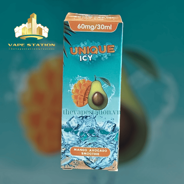 Tinh Dầu Salt Nicotine UNIQUE ICY - Mango Avocado Smoothie - Sinh Tố Xoài Bơ Lạnh