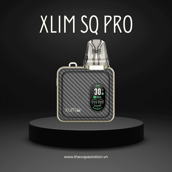 OXVA XLIM SQ PRO 30W- Gold Carbon- Màu Đen Viền Vàng