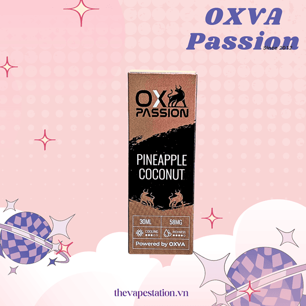 Tinh Dầu OXVA PASSION Salt – Pineapple Coconut - Vị Dứa Dừa