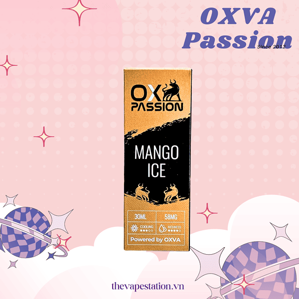 Tinh Dầu OXVA PASSION Salt – Mango Ice - Vị Xoài Chín Lạnh