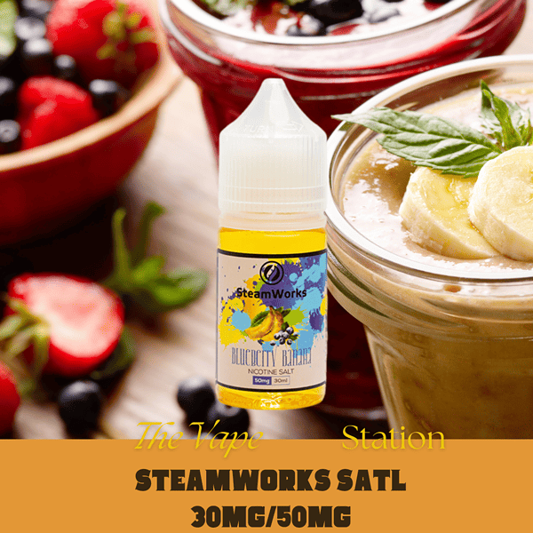 Tinh Dầu Steam Work - Blueberry Banana- Vị Việt Quất Chuối 30mg/50mg