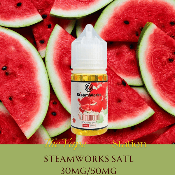 Tinh Dầu Steam Work - Watermelon- Vị Dưa Hấu Lạnh 30mg/50mg