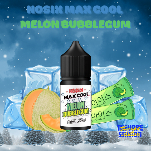 Tinh Dầu Salt Nosix Max Cool - Melon BubleGum - Vị Kẹo Gum Dưa Gang (35mg-60mg)