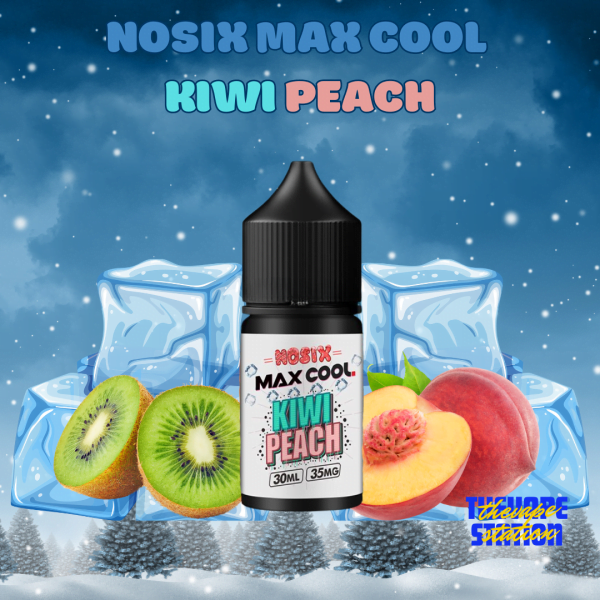 Tinh Dầu Salt Nosix Max Cool - Kiwi Peach - Vị Kiwi Đào (35mg-60mg)