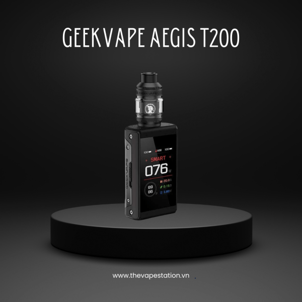 GeekVape Aegis T200 Kit 200W - Black - Màu Đen Tinh Tế