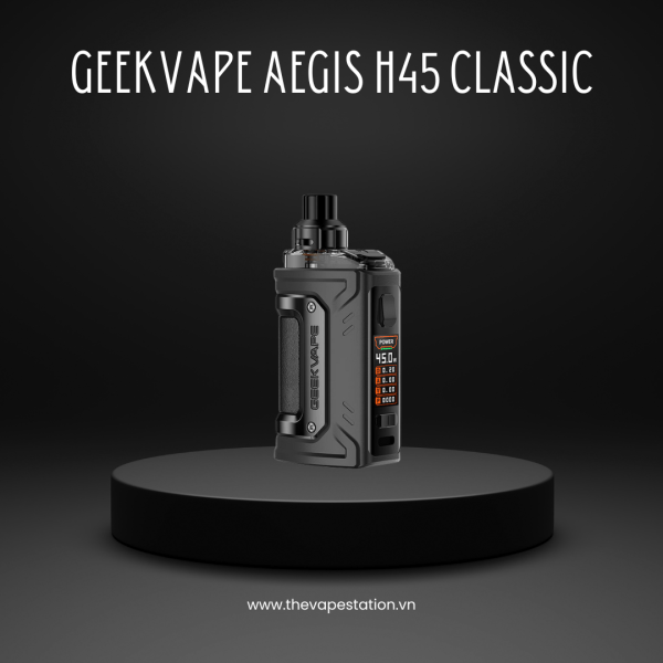 GeekVape Aegis H45 Classic Kit 45W - BLACK - Vape Pod Chính Hãng