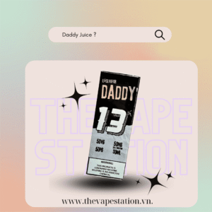 Tinh Dầu DADDY'S 13 Salt – Mangosteen Tangerine Melon– Vị Măng Cụt Dưa Gang