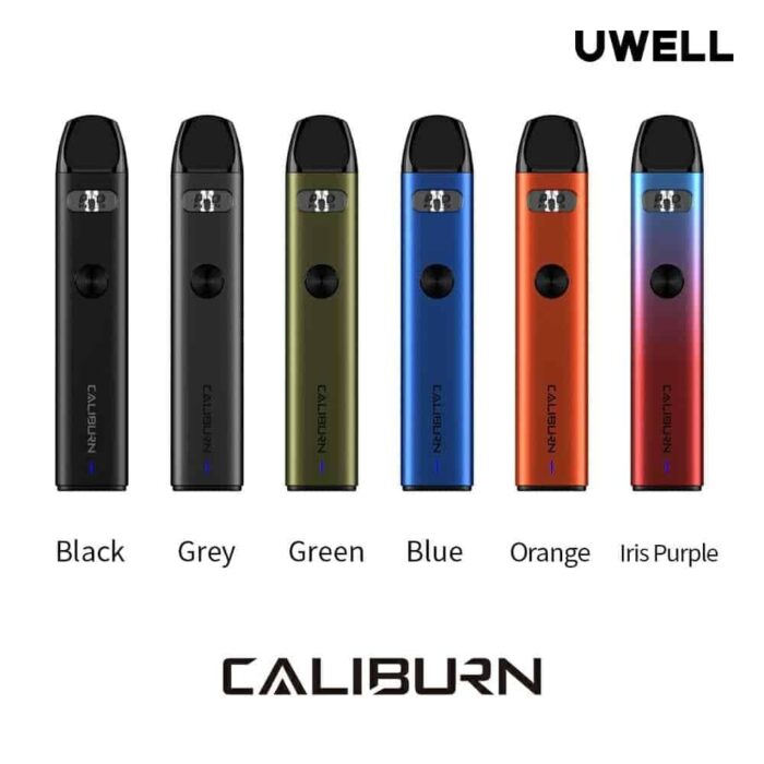 Caliburn A2 Grey nicotine vape available