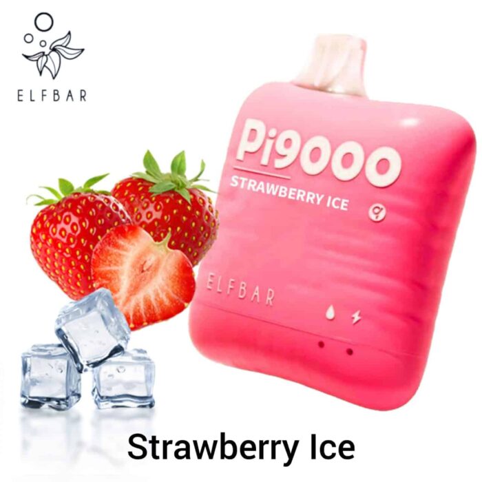 ELFBAR PI9000 5 NIC RECHARGEABLE DISPOSABLE 9000 PUFF Strawberry Ice