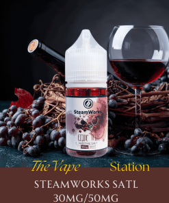Tinh Dầu Steam Work - Grape Wine- Vị Rượu Vang Nho 30mg/50mg