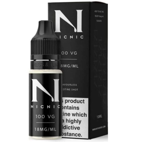 Unflavoured 100VG Nicotine Shot E Liquid 10ml By Nic Nic 60028