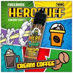 Tinh Dầu USA HERO PUFF -  CREAM COFFEE  - Vị Cafe Sữa Lạnh 3mg/6mg